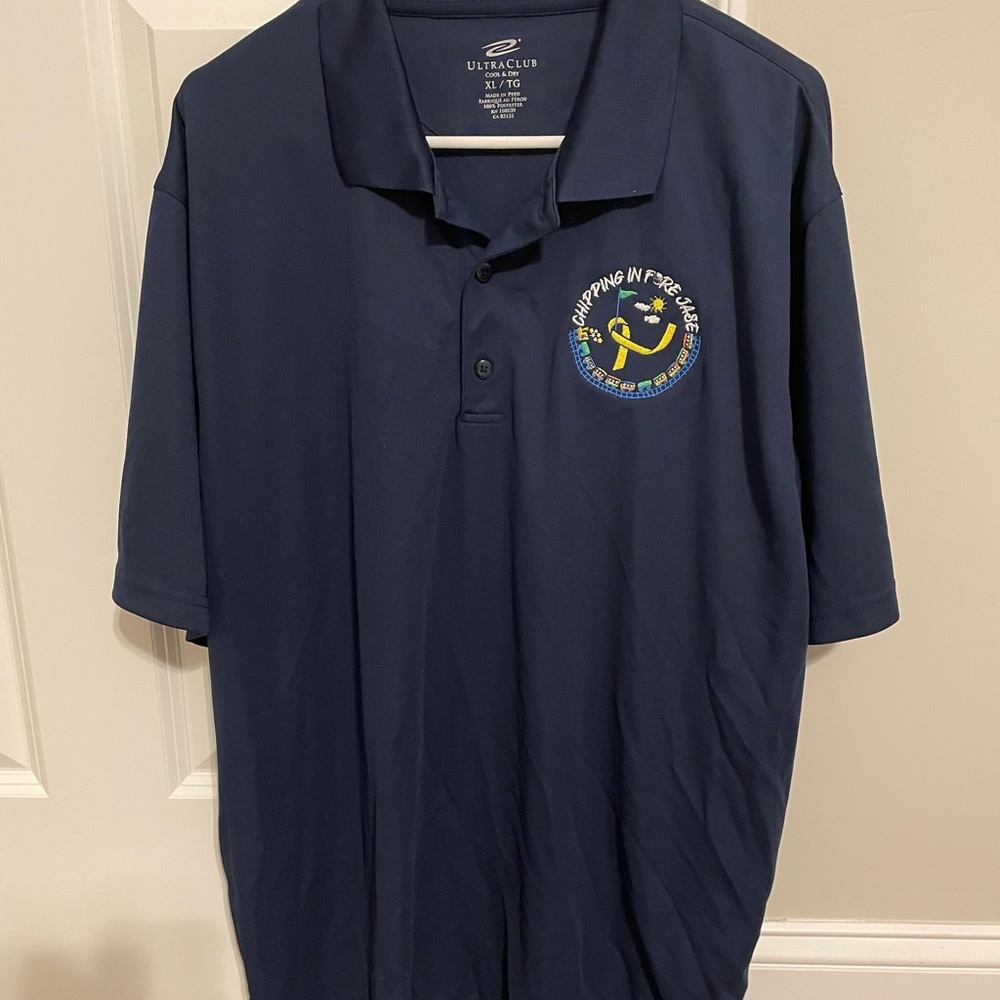 Ultra Club - Mens XL Navy Golf Shirt